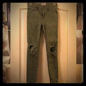 Free People High Waist Skinny Jeans
